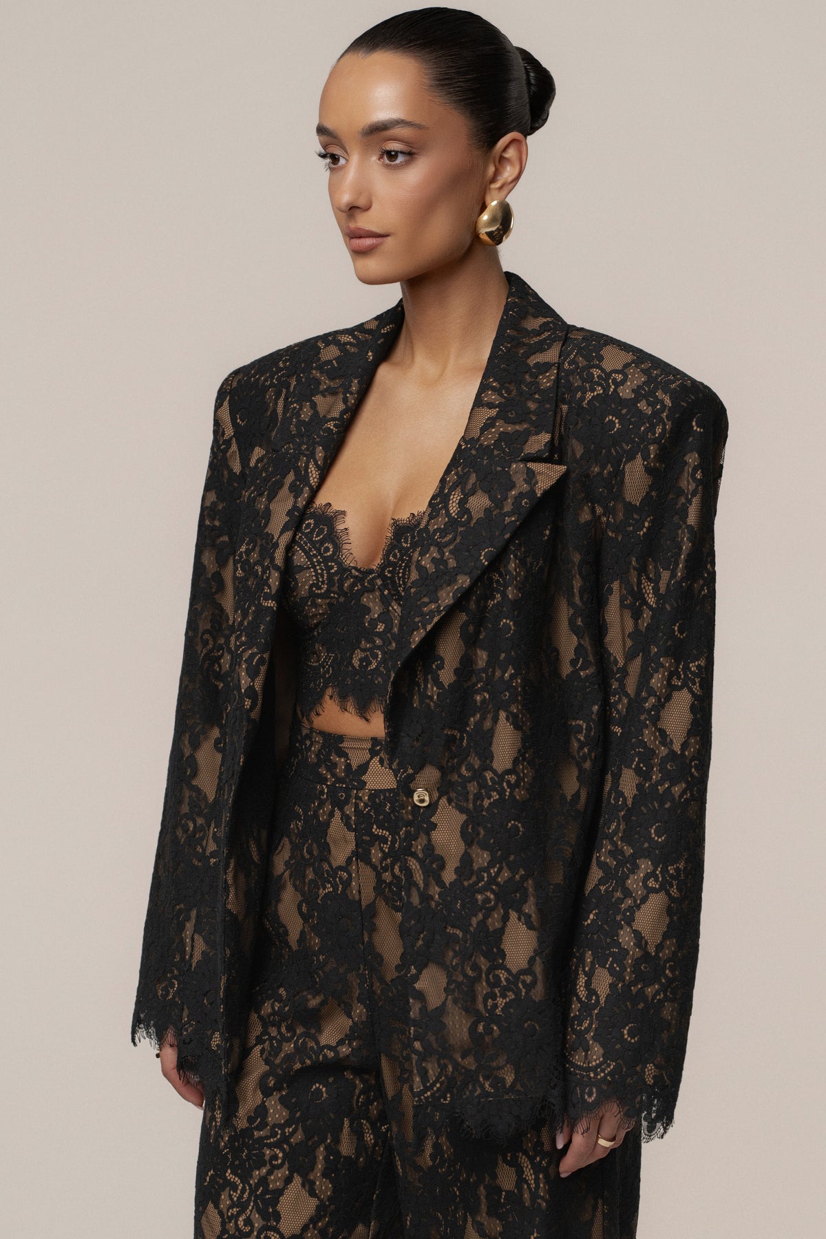 Black Lace And Desire Blazer