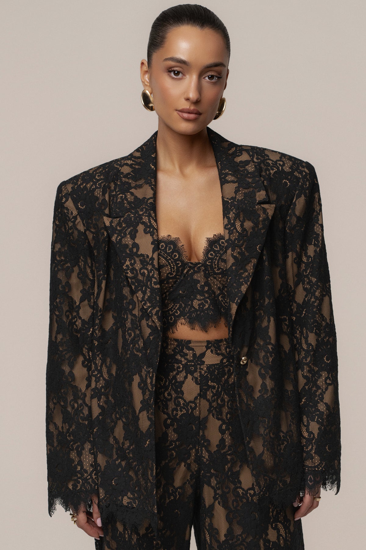 Black Lace And Desire Blazer