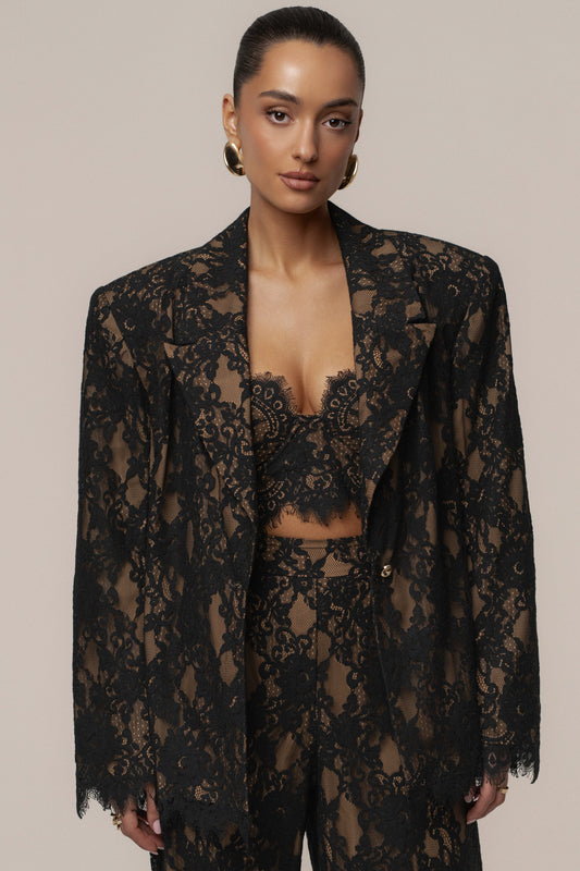 Black Lace And Desire Blazer