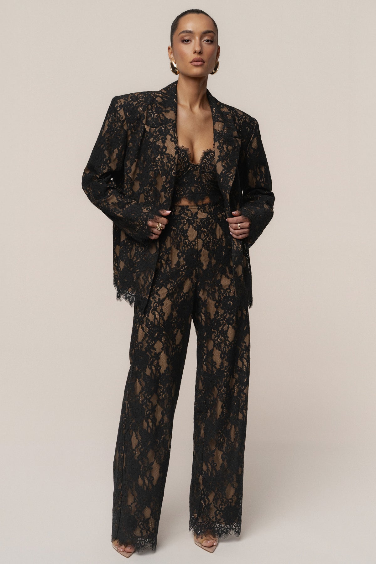 Black Forever Crush Lace Pant