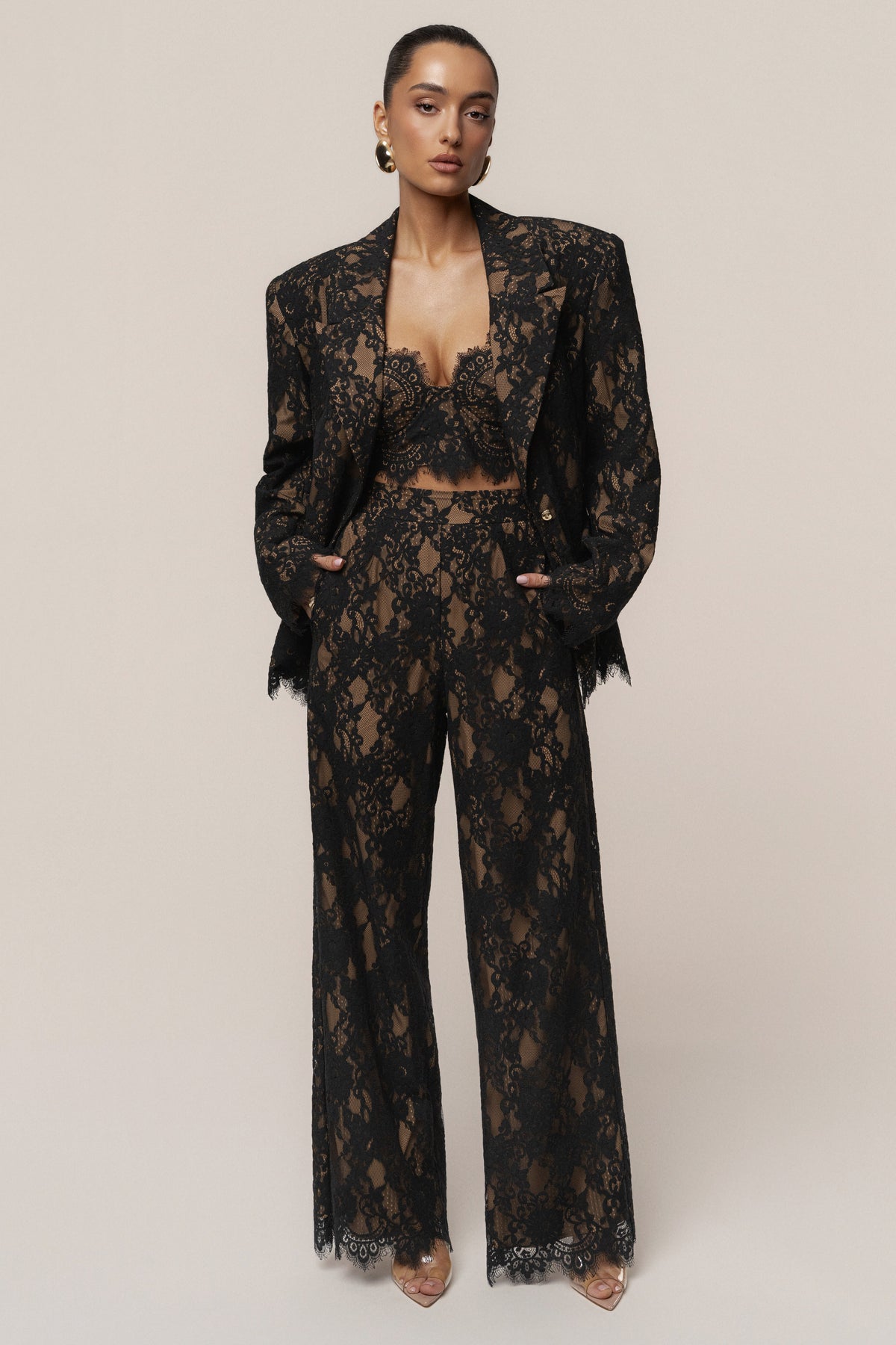 Black Forever Crush Lace Pant