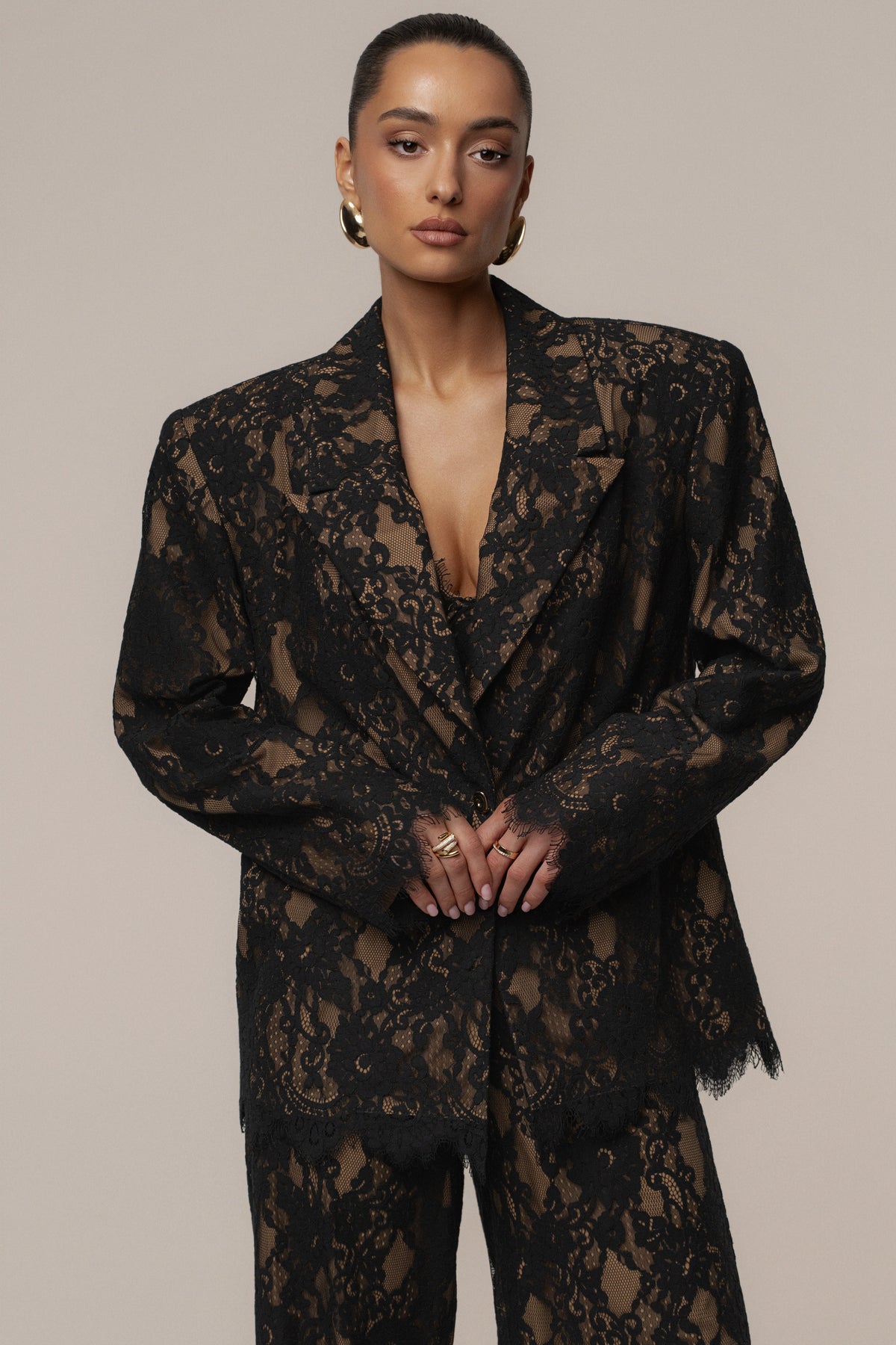 Black Lace And Desire Blazer