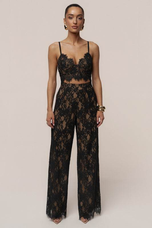 Black Forever Crush Lace Pant