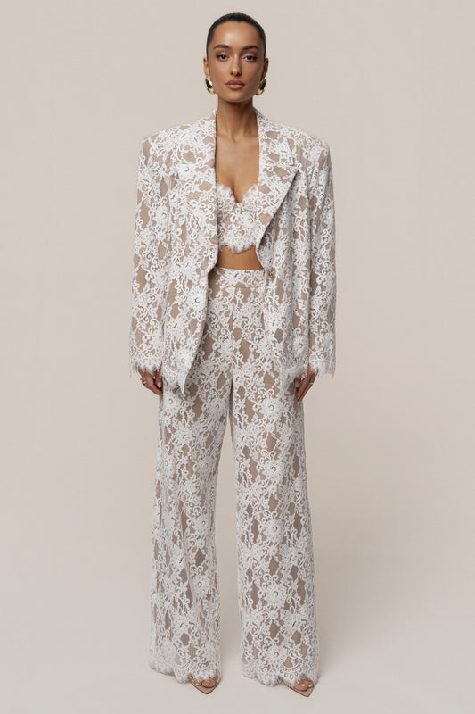 White Lace And Desire Blazer