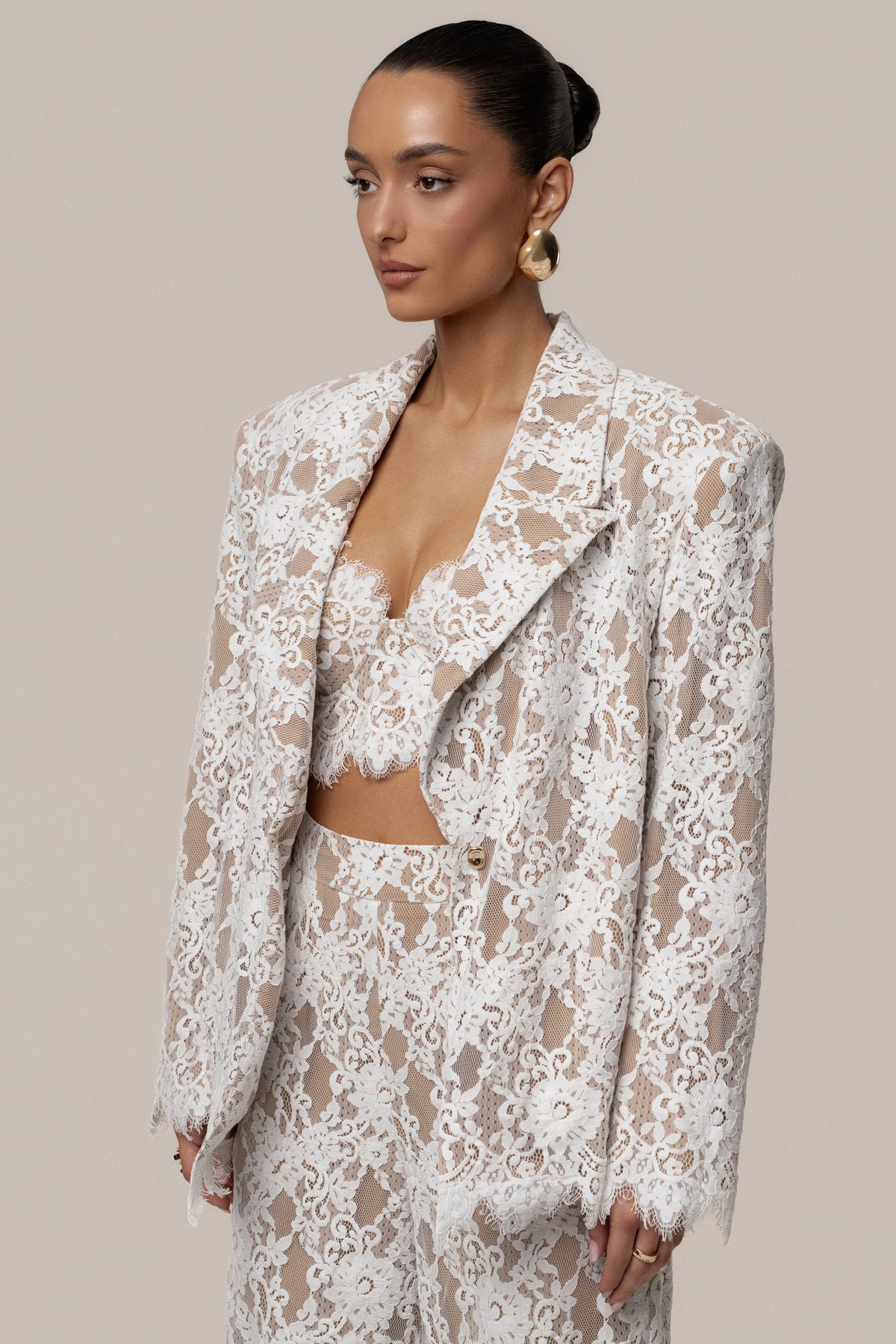 White Lace And Desire Blazer
