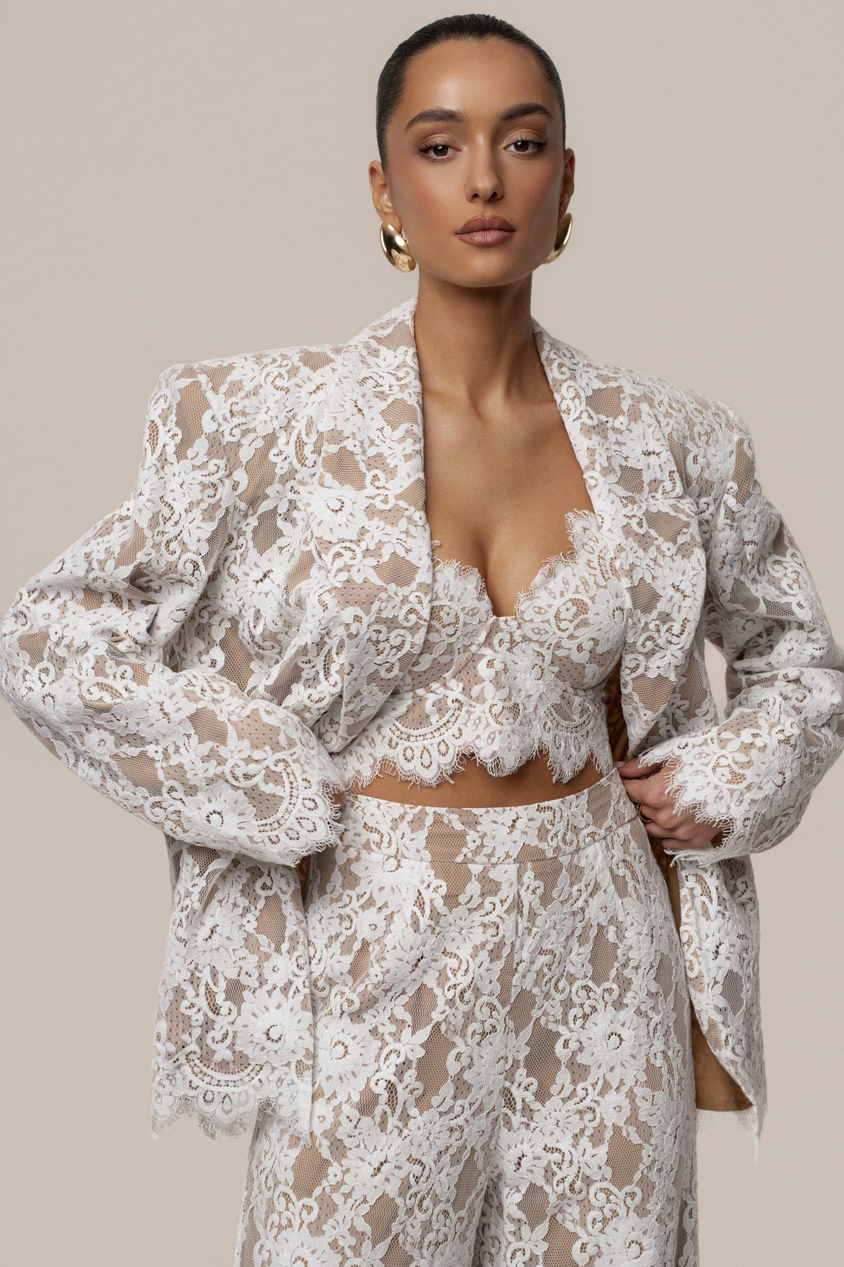 White Lace And Desire Blazer