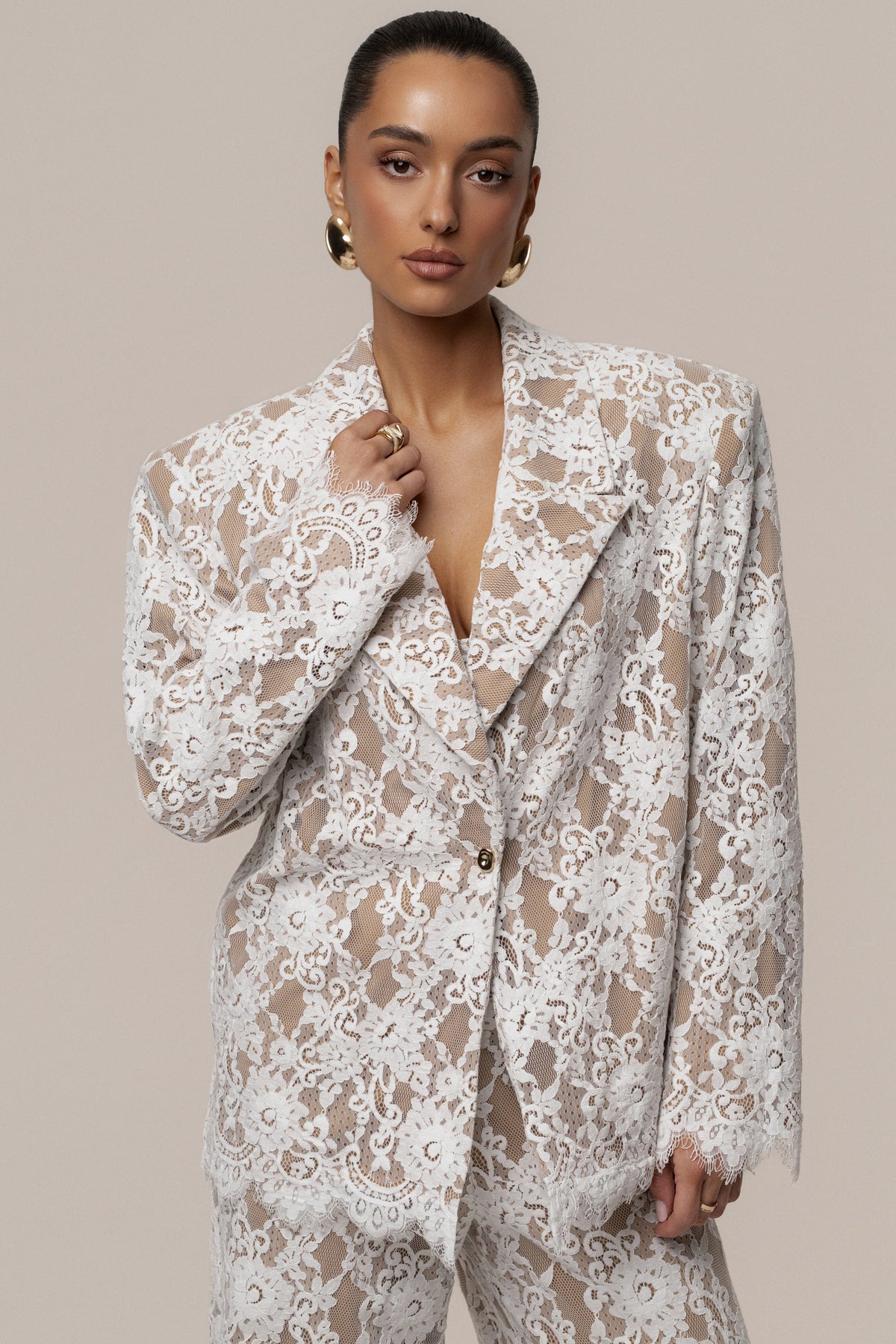 White Lace And Desire Blazer