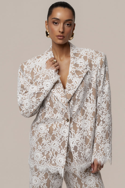 White Lace And Desire Blazer
