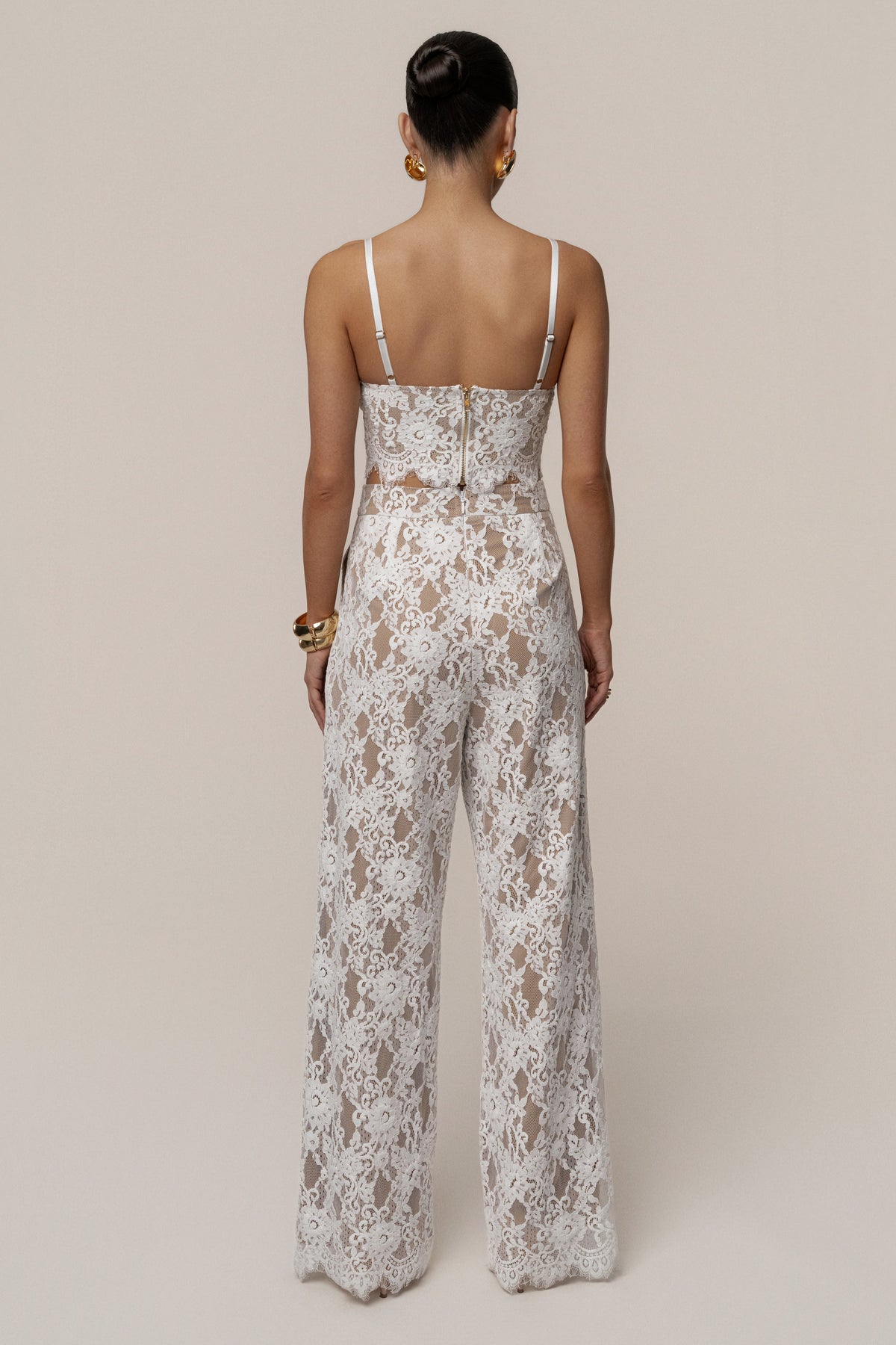 White Forever Crush Lace Pant