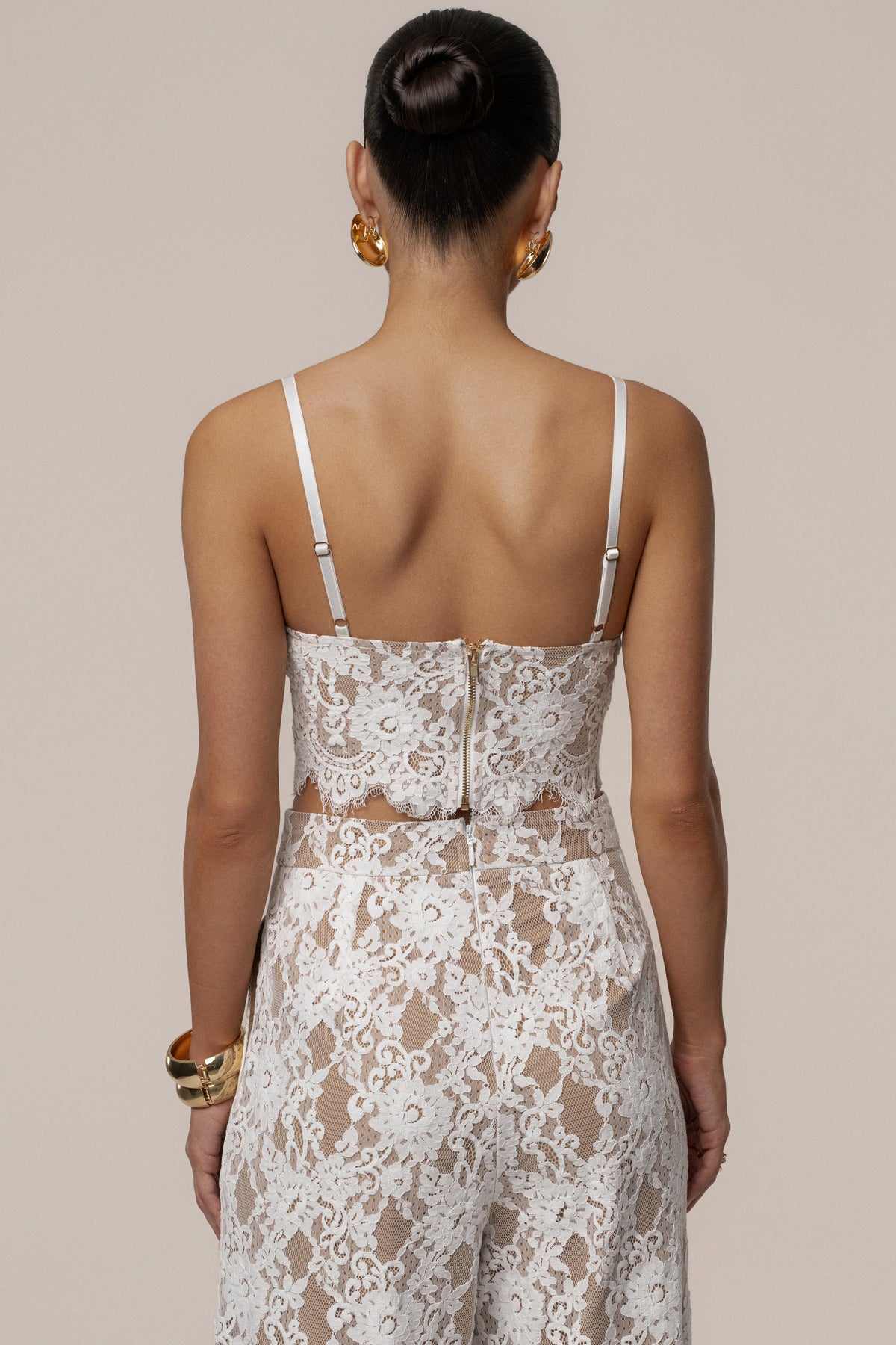 White Forever Crush Lace Pant