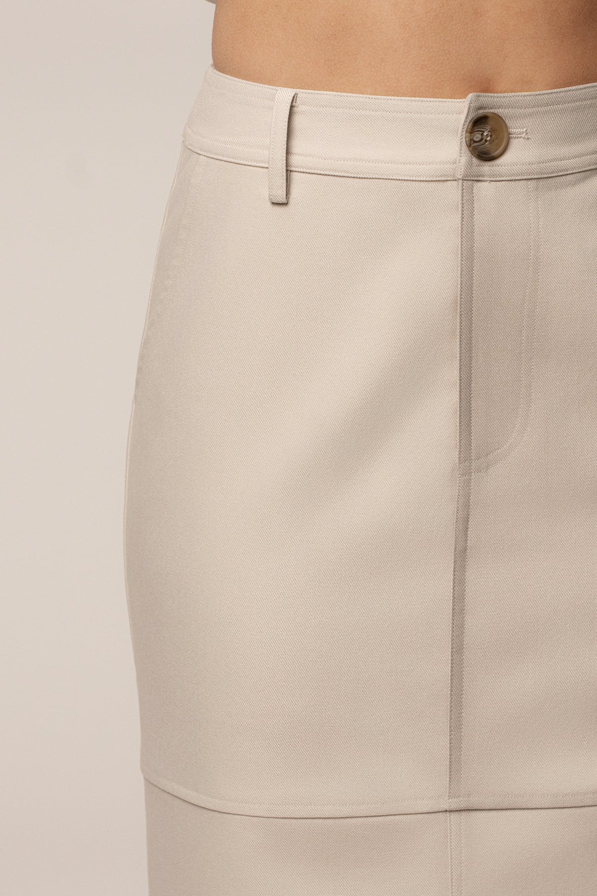 Beige In Focus Skirt