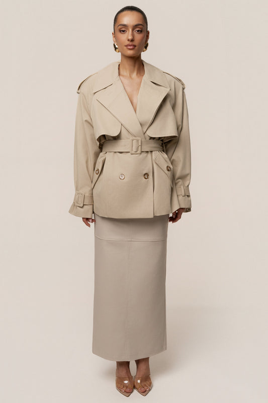 Khaki Classic Oversized Trench