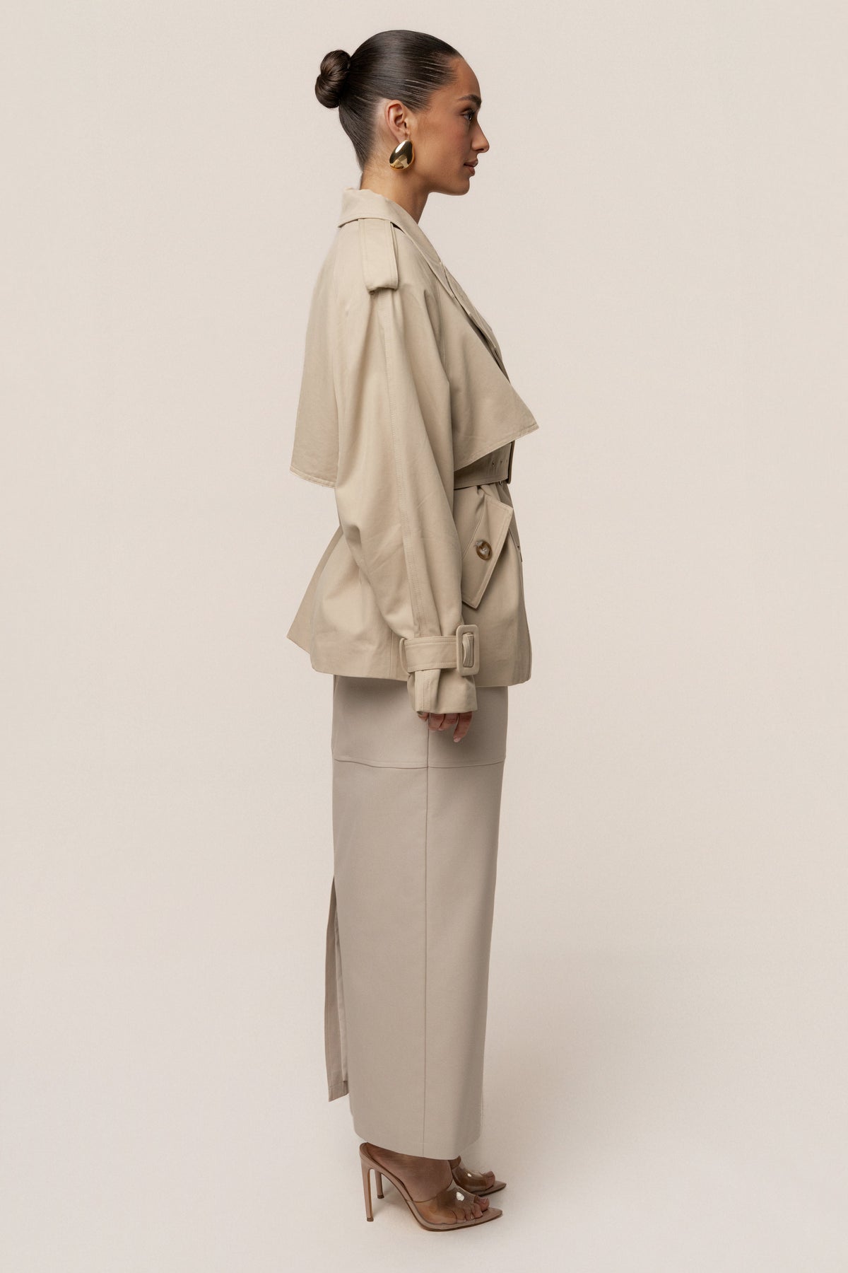 Khaki Classic Oversized Trench