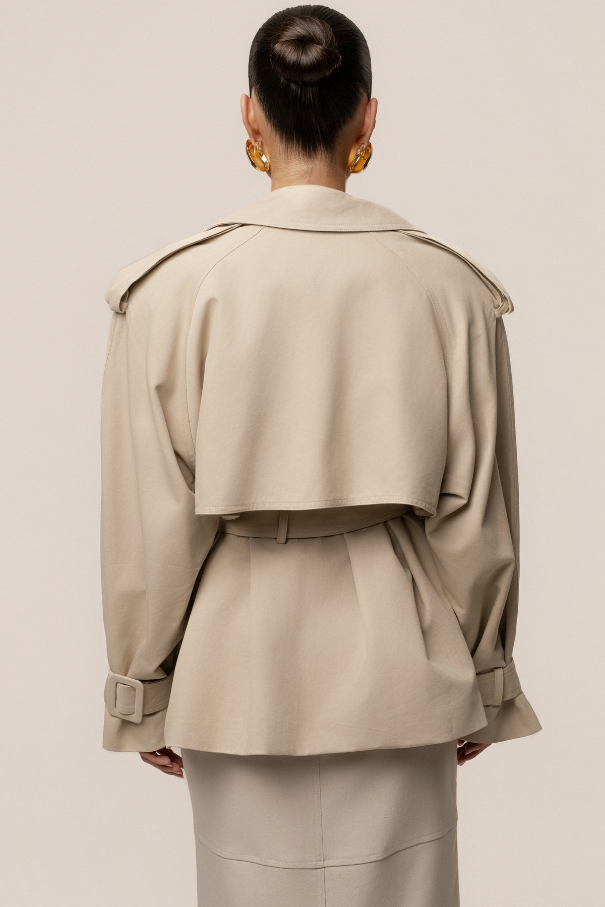 Khaki Classic Oversized Trench