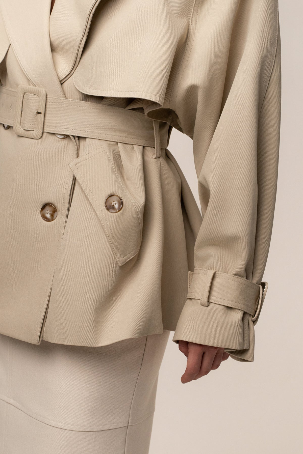 Khaki Classic Oversized Trench