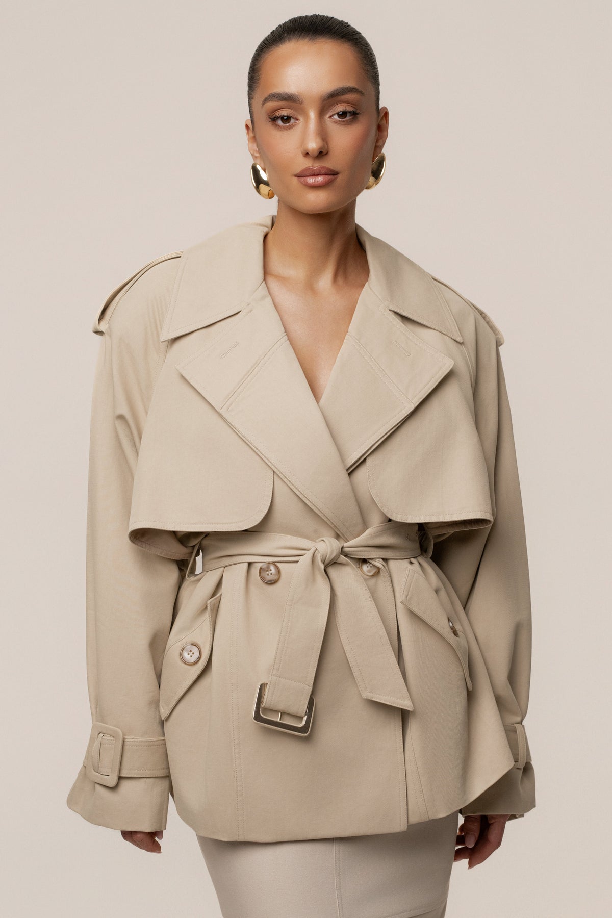 Khaki Classic Oversized Trench