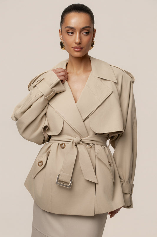 Khaki Classic Oversized Trench