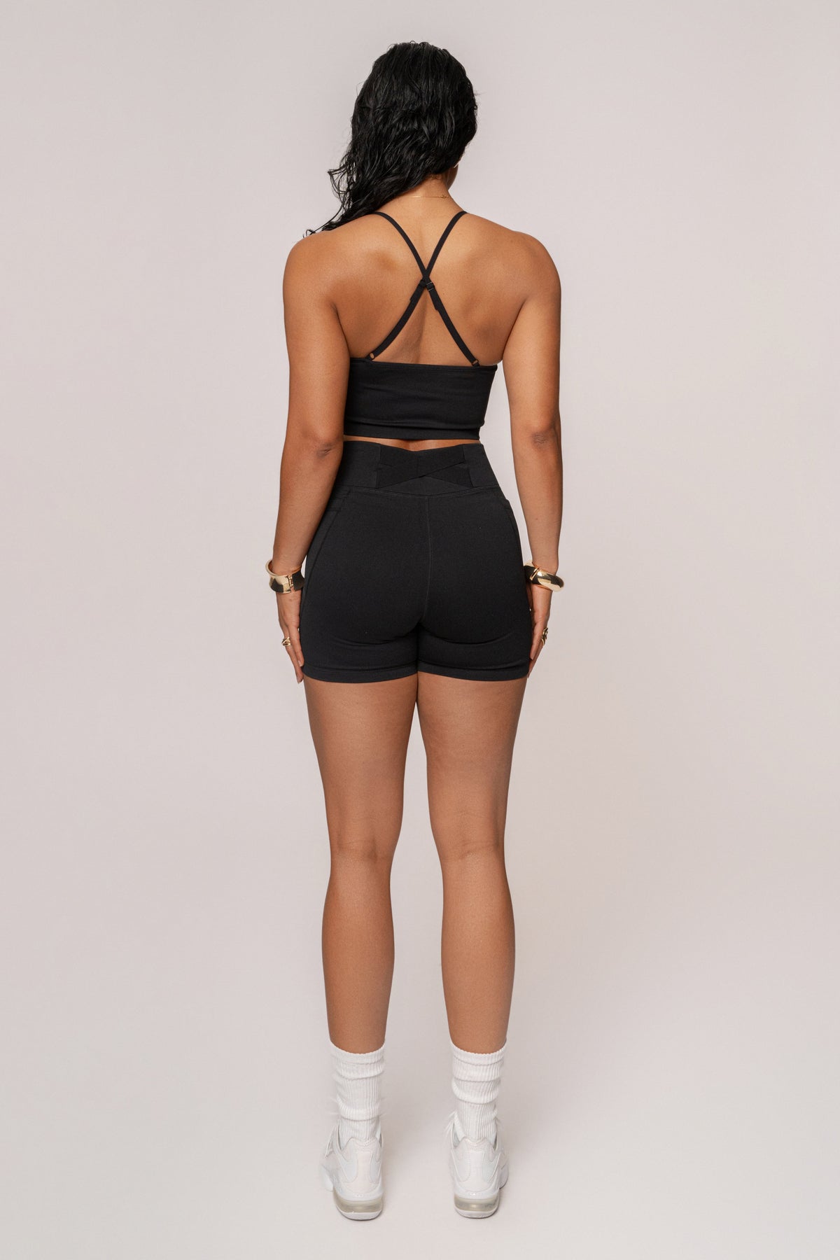 Black Active Crop Top