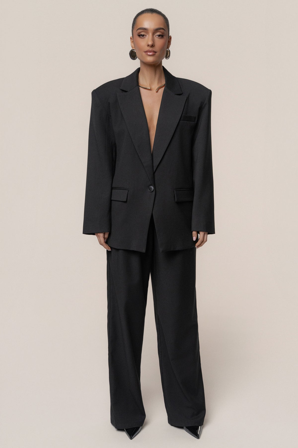 Black Refined Moments Trouser