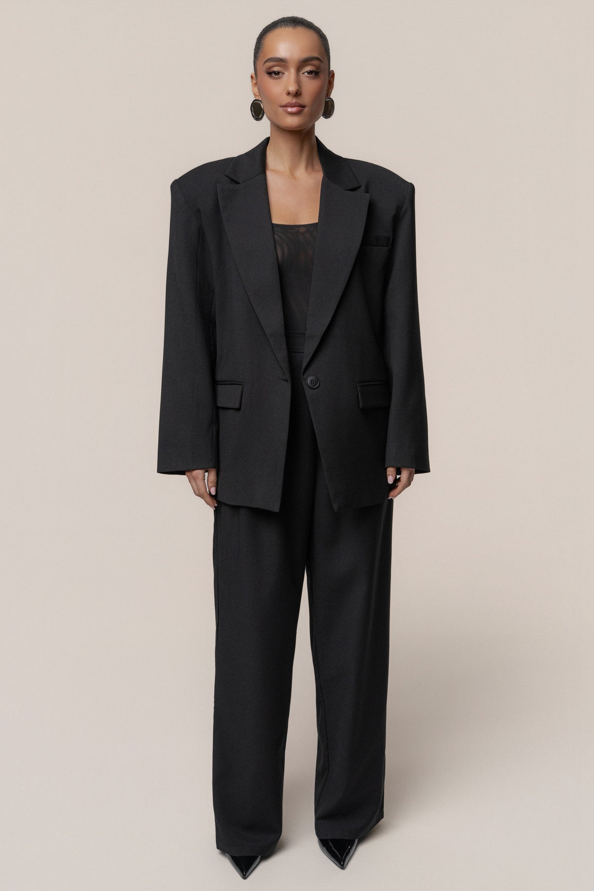 Black Refined Moments Blazer