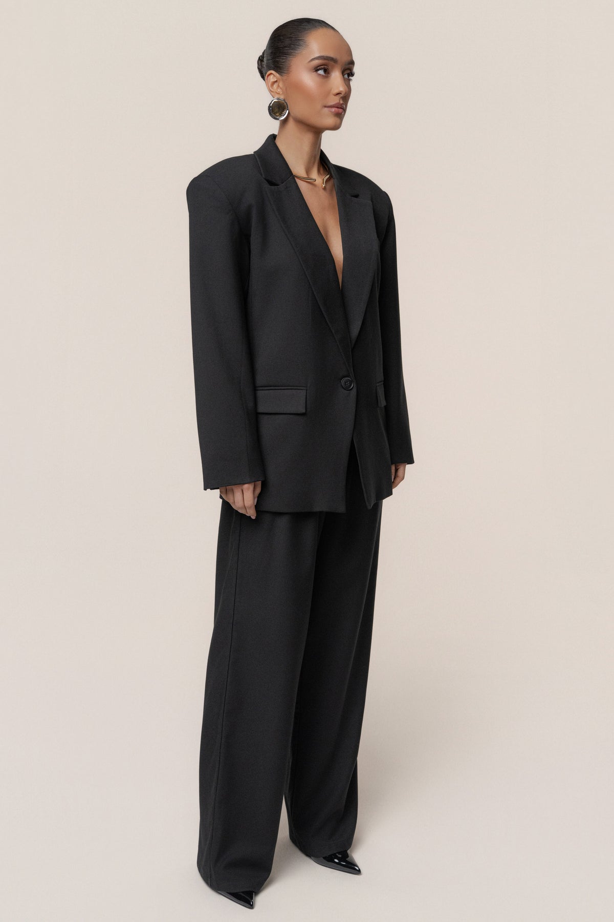 Black Refined Moments Trouser