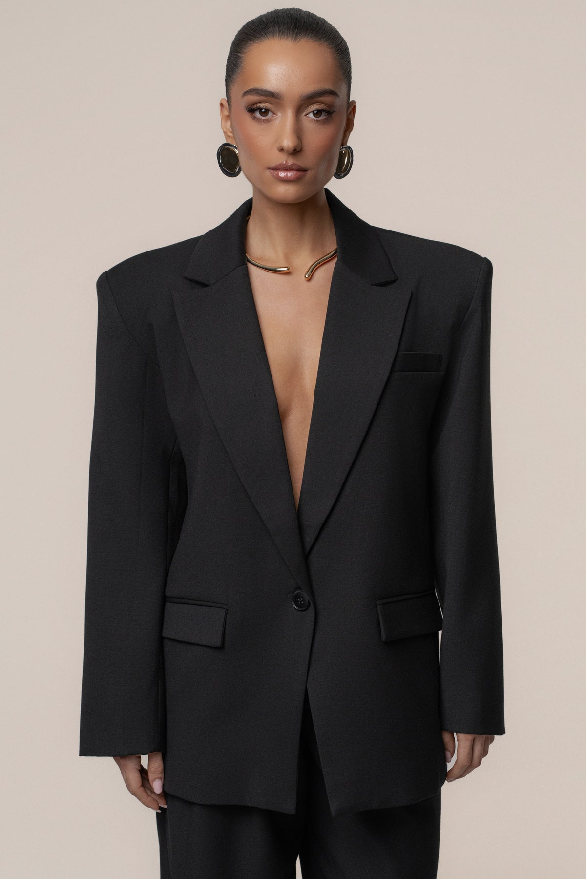 Black Refined Moments Blazer
