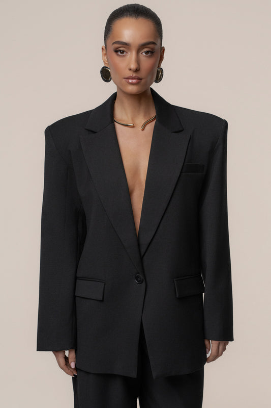 Black Refined Moments Blazer