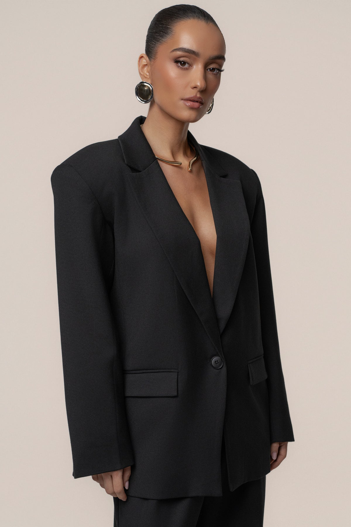 Black Refined Moments Blazer
