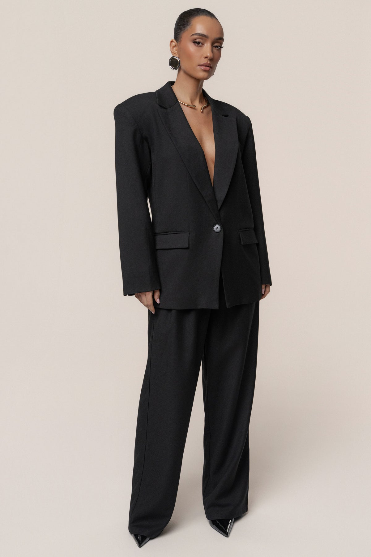 Black Refined Moments Blazer