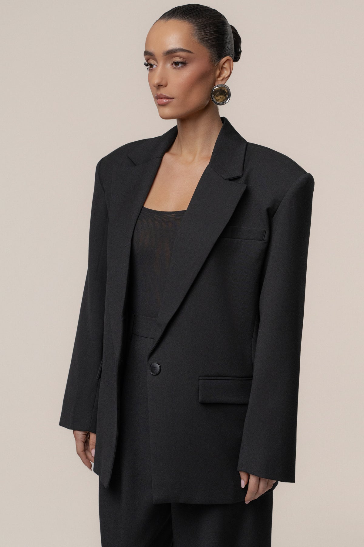 Black Refined Moments Blazer