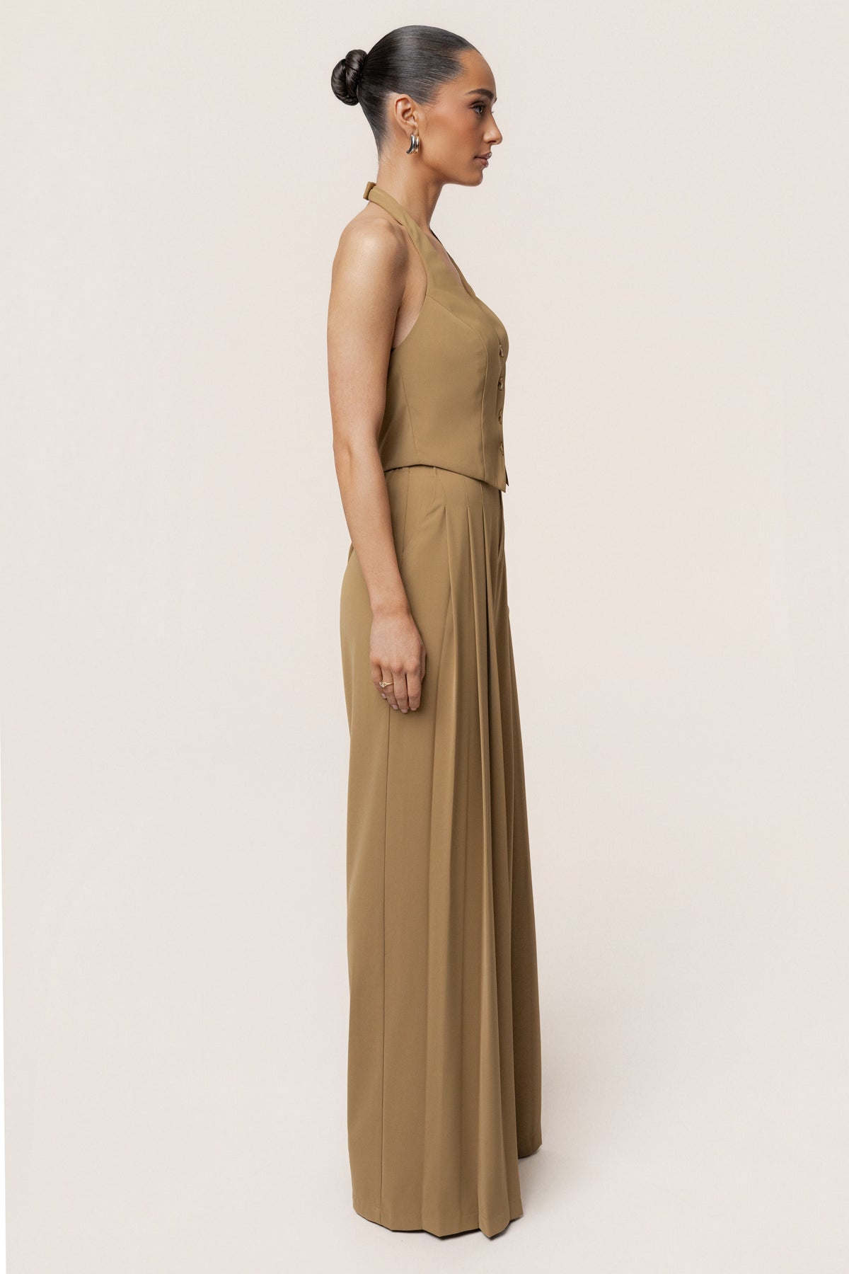 Olive Signature Elegance Trousers