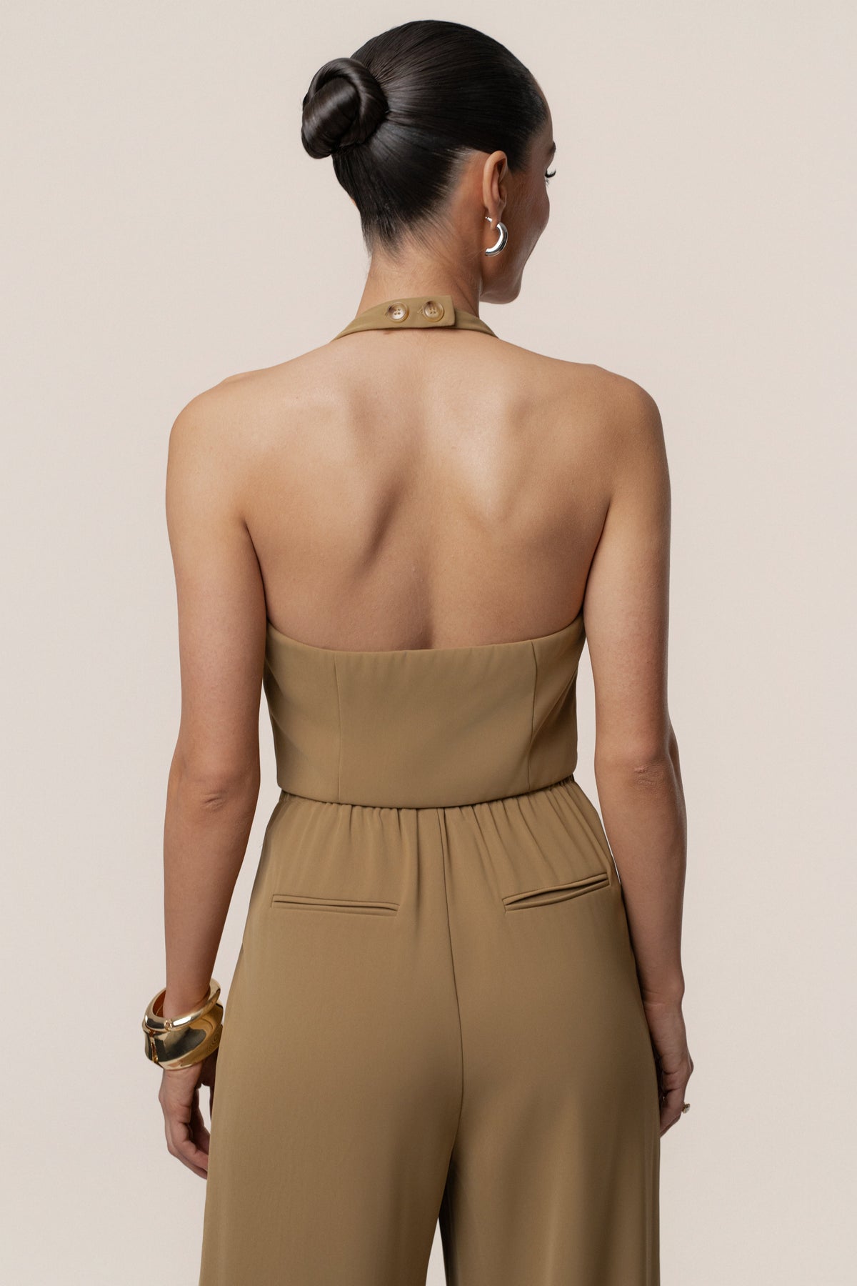 Olive Signature Elegance Trousers