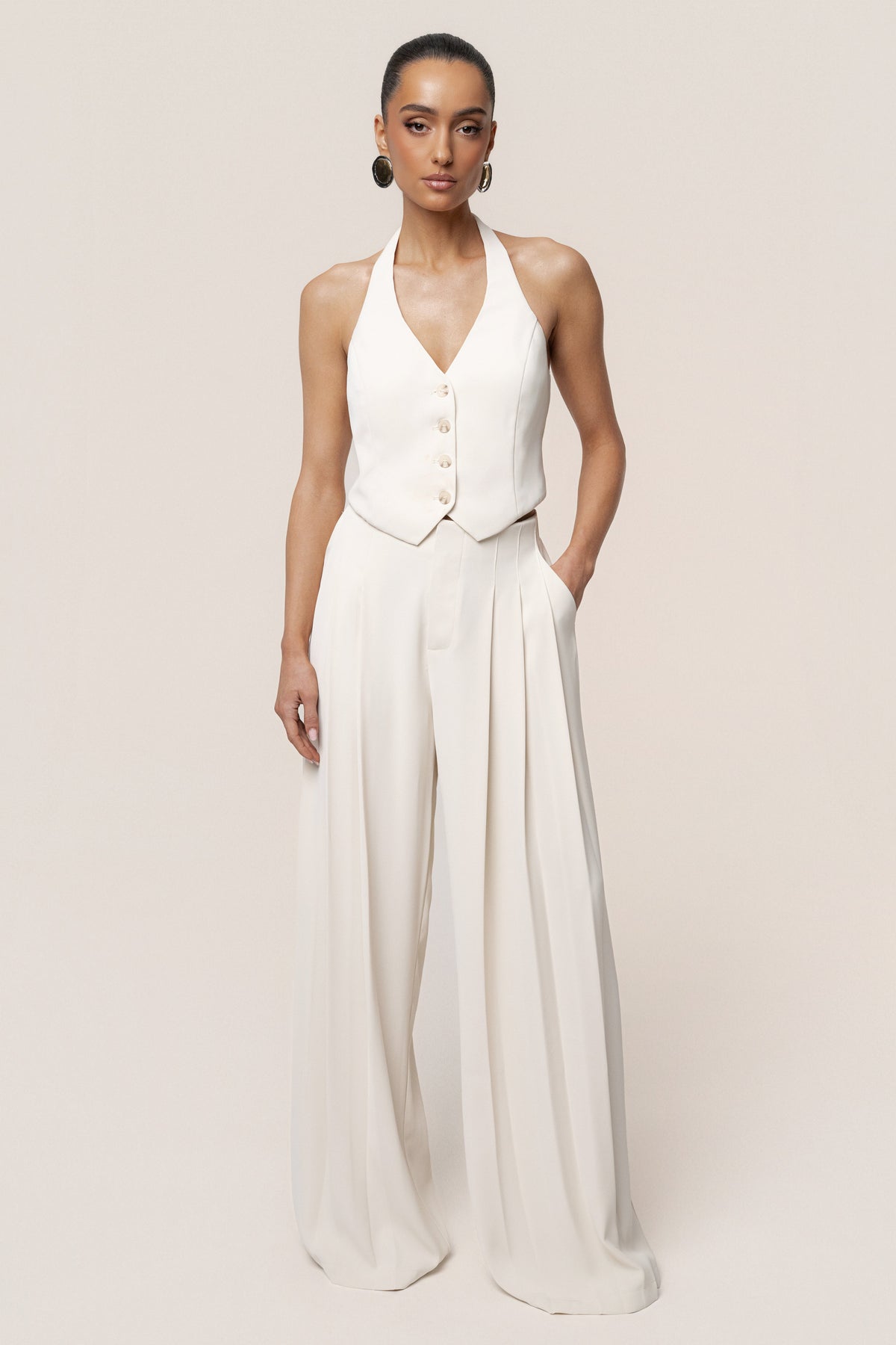 Ivory Signature Elegance Trousers