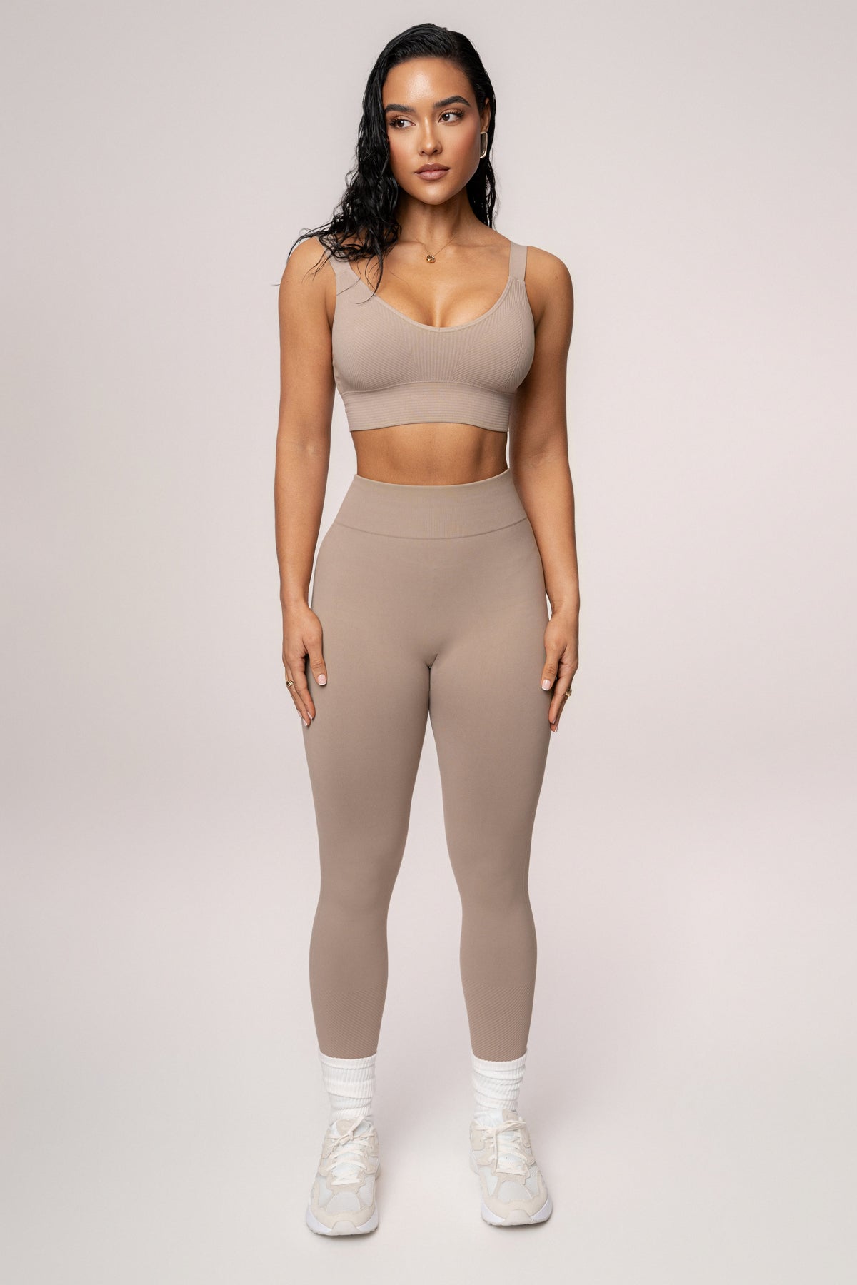 Beige New Flow Active Top