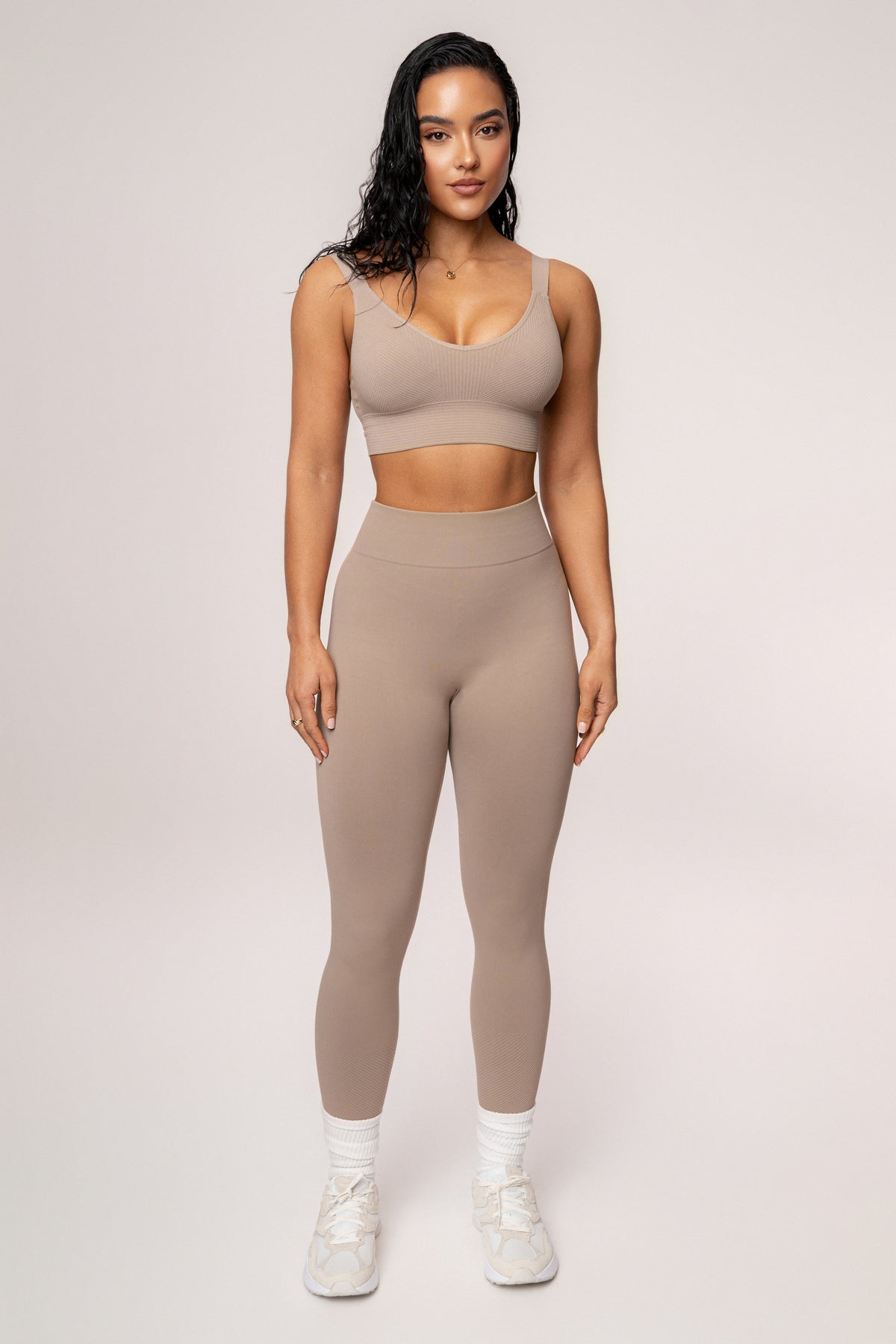 Beige New Flow Active Top