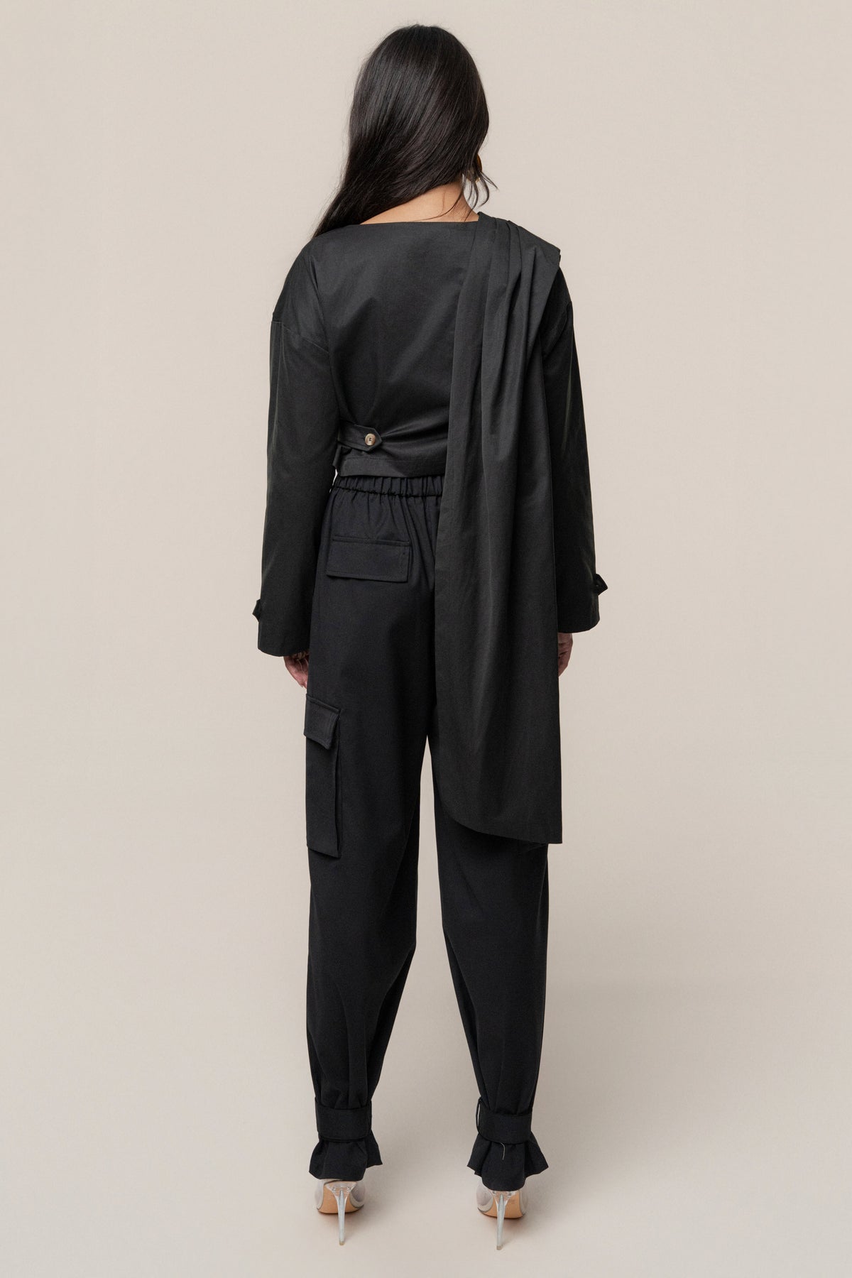 Black Next Level Cape Jacket