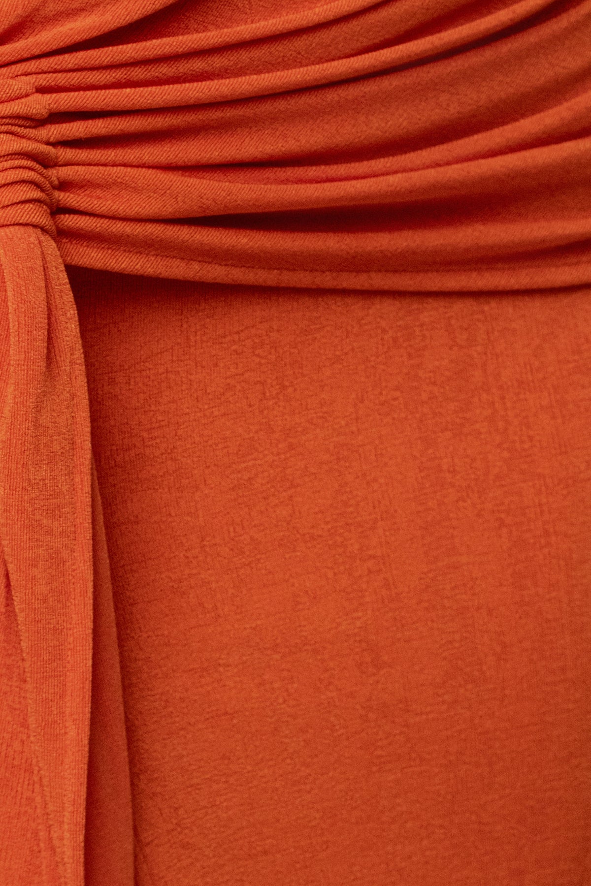 Orange Muse Draped Maxi Skirt