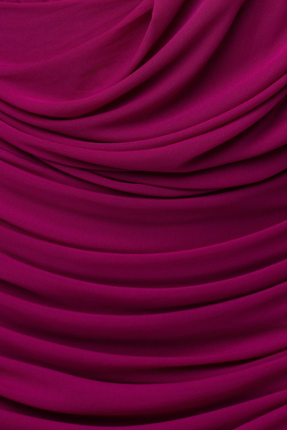 Fuchsia Late Hour Plunge Mini Dress