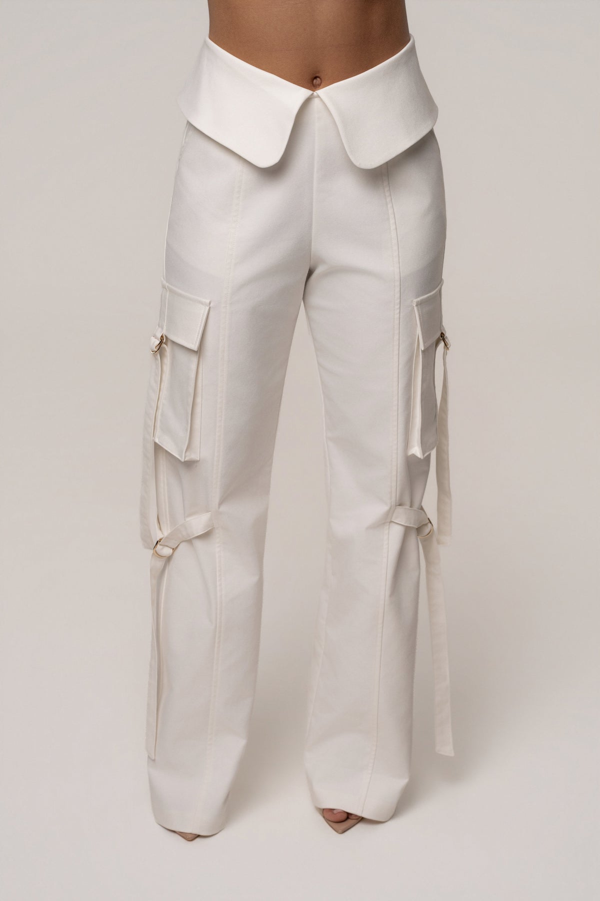 Cream Downtown Cargo Pant