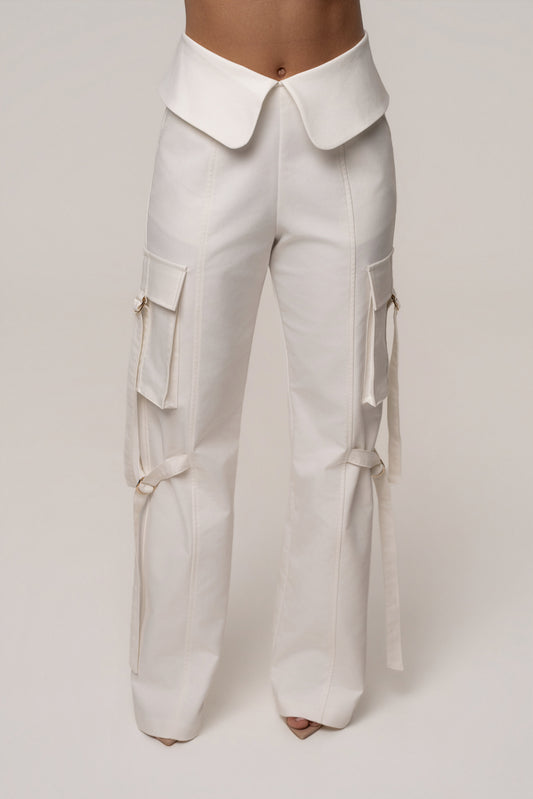 Cream Downtown Cargo Pant