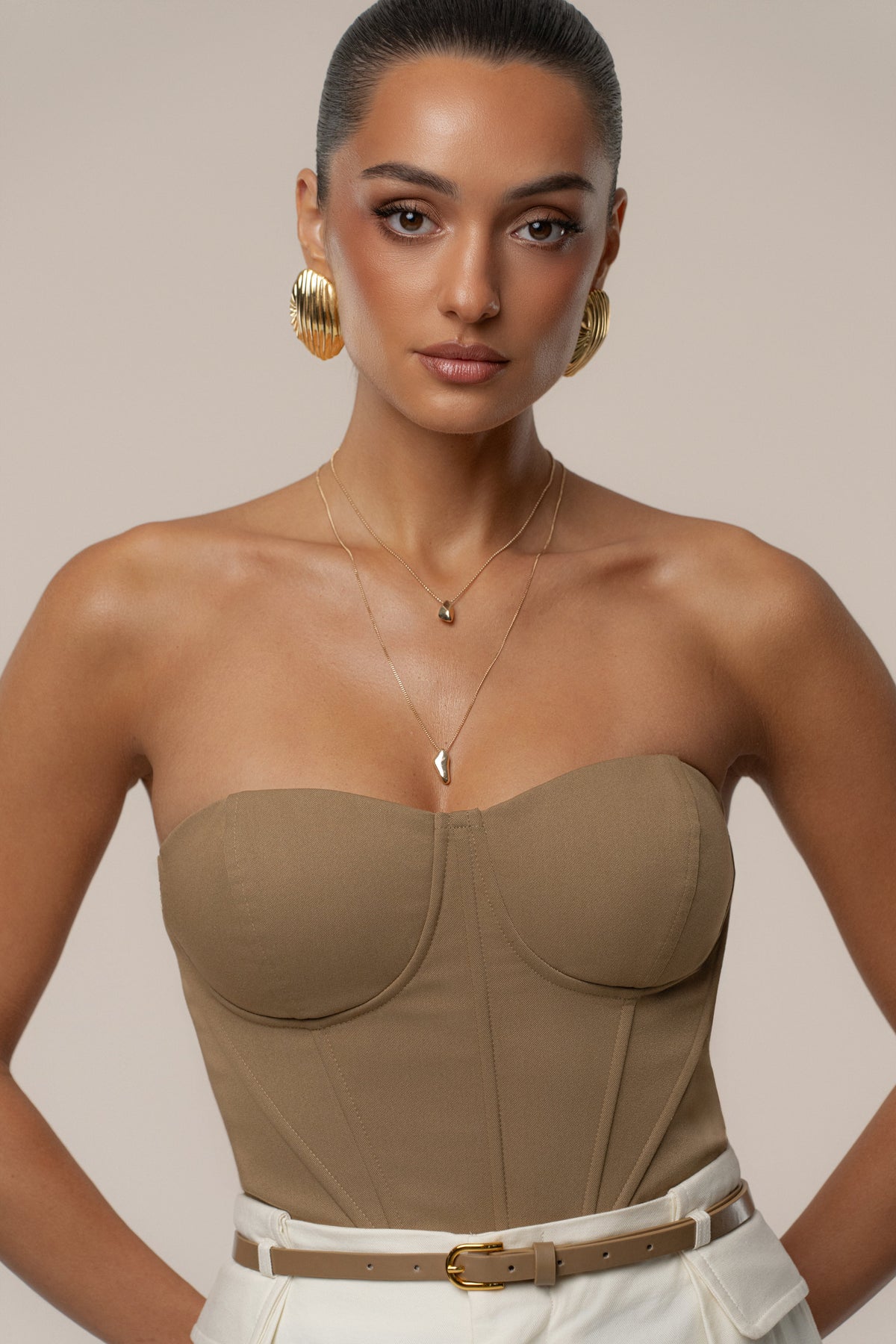 Tan Sunset Tides Corset