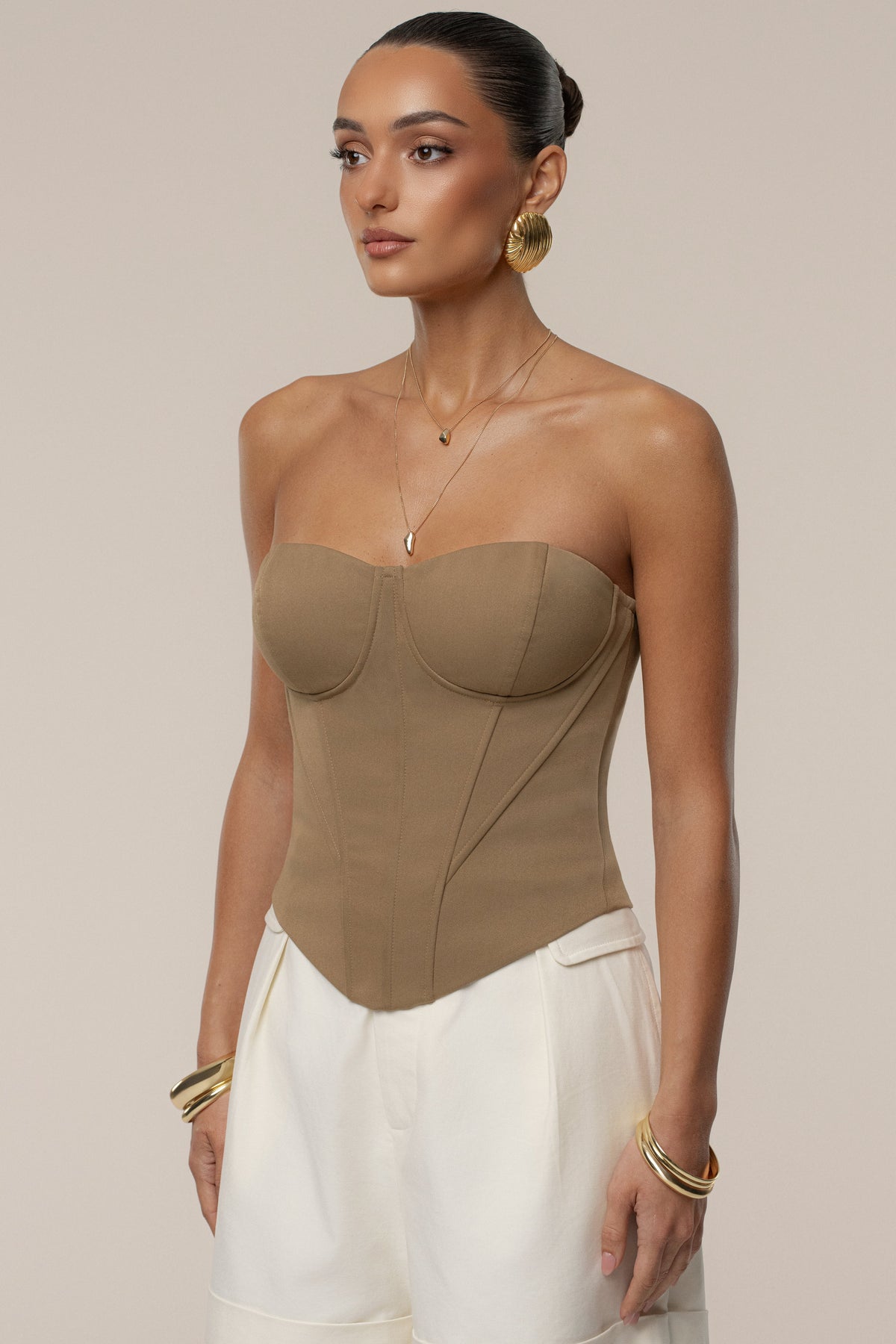 Tan Sunset Tides Corset