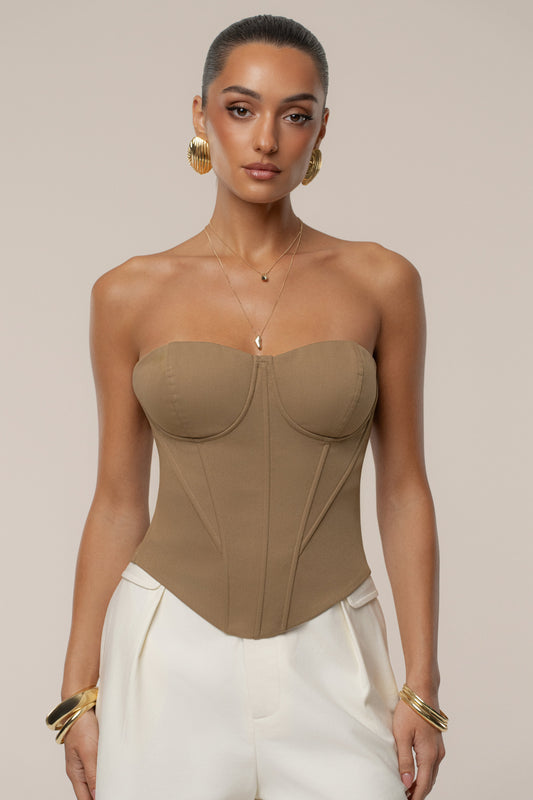 Tan Sunset Tides Corset