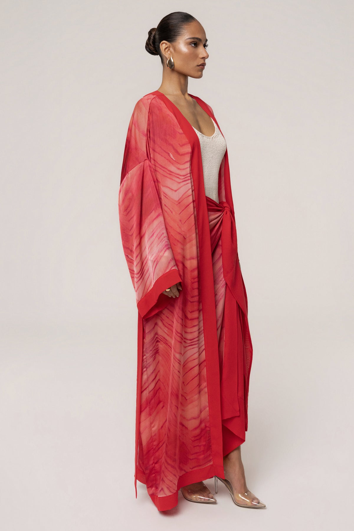 Red Bahía Satin Duster