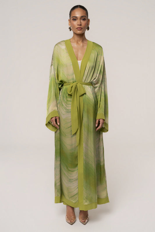 Green Bahía Satin Duster