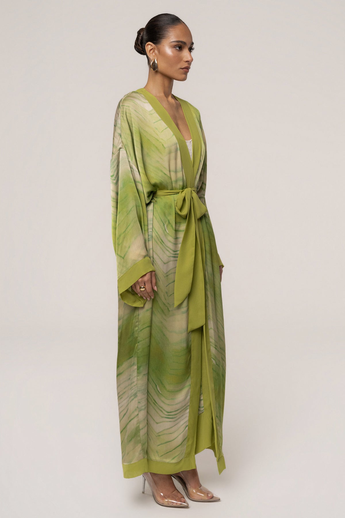 Green Bahía Satin Duster