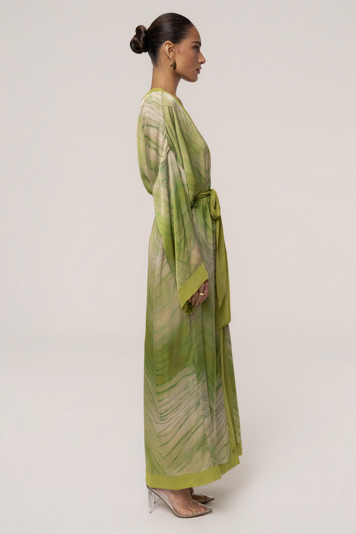 Green Bahía Satin Duster