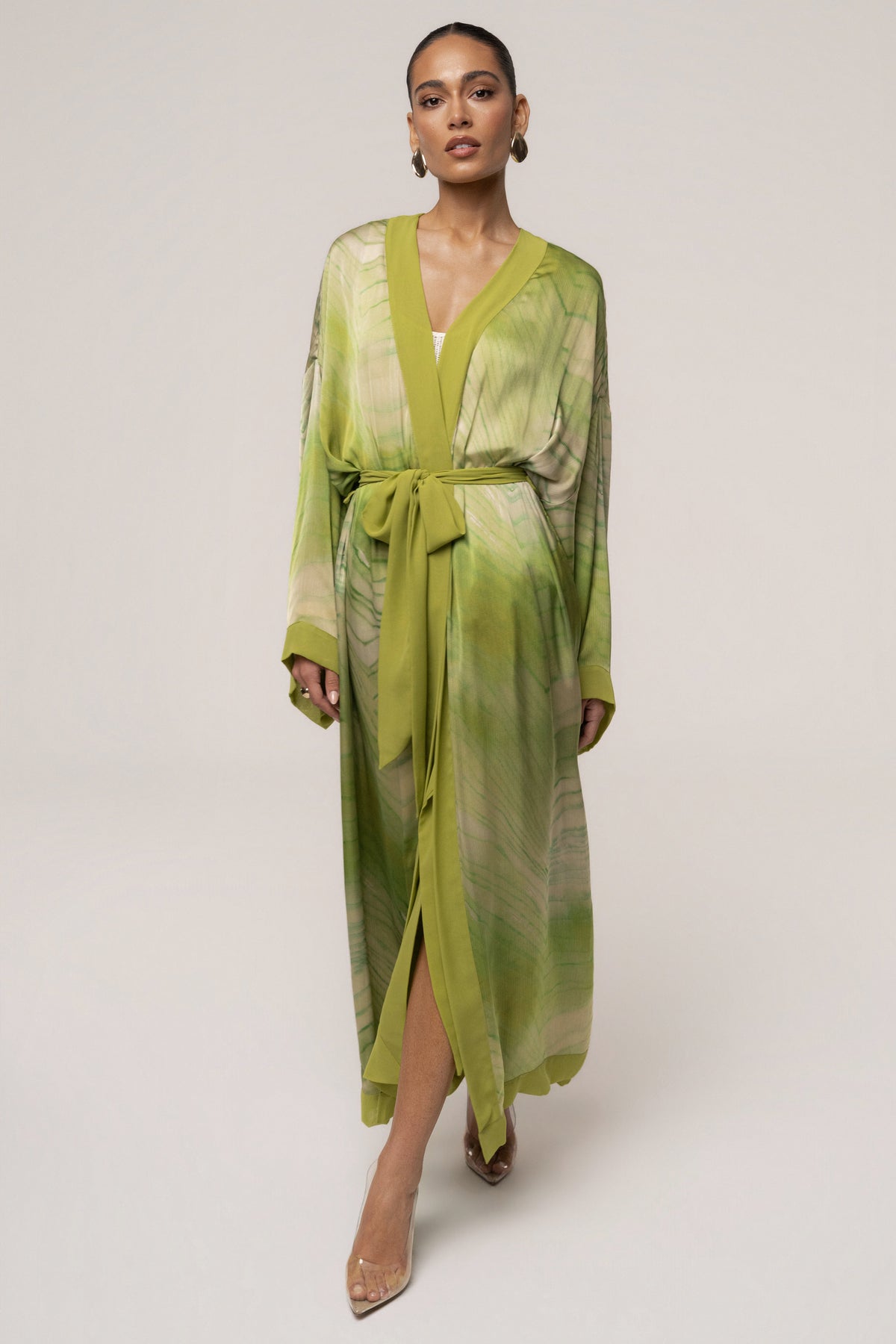 Green Bahía Satin Duster