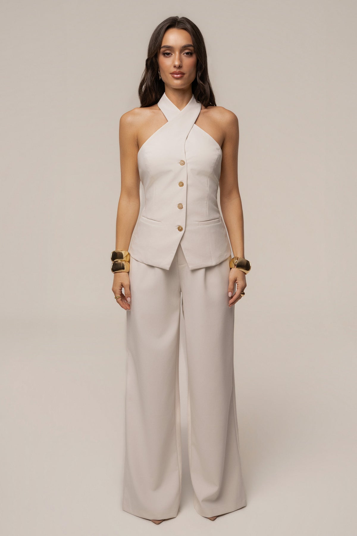 Ivory Always Ready Tailored Trouser