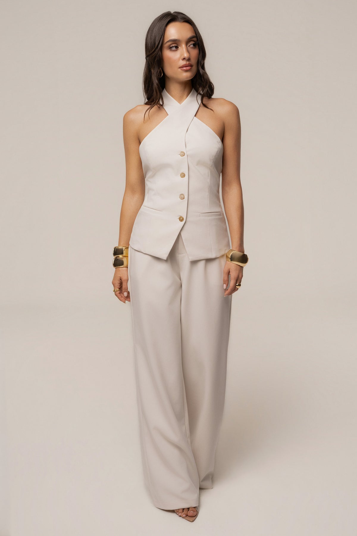 Ivory Always Ready Tailored Trouser